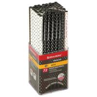 Карандаш ч/г BRAUBERG, НВ, корпус круглый, ассорти