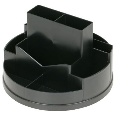 Настольная подставка СТАММ "Сити", вращ., черная