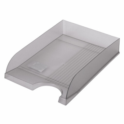 Лоток горизонтальный  BRAUBERG тонир.серый