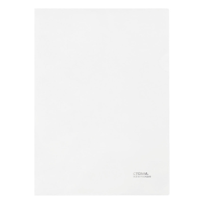 Папка-уголок 180мк Стамм А4, прозр., бесцветная